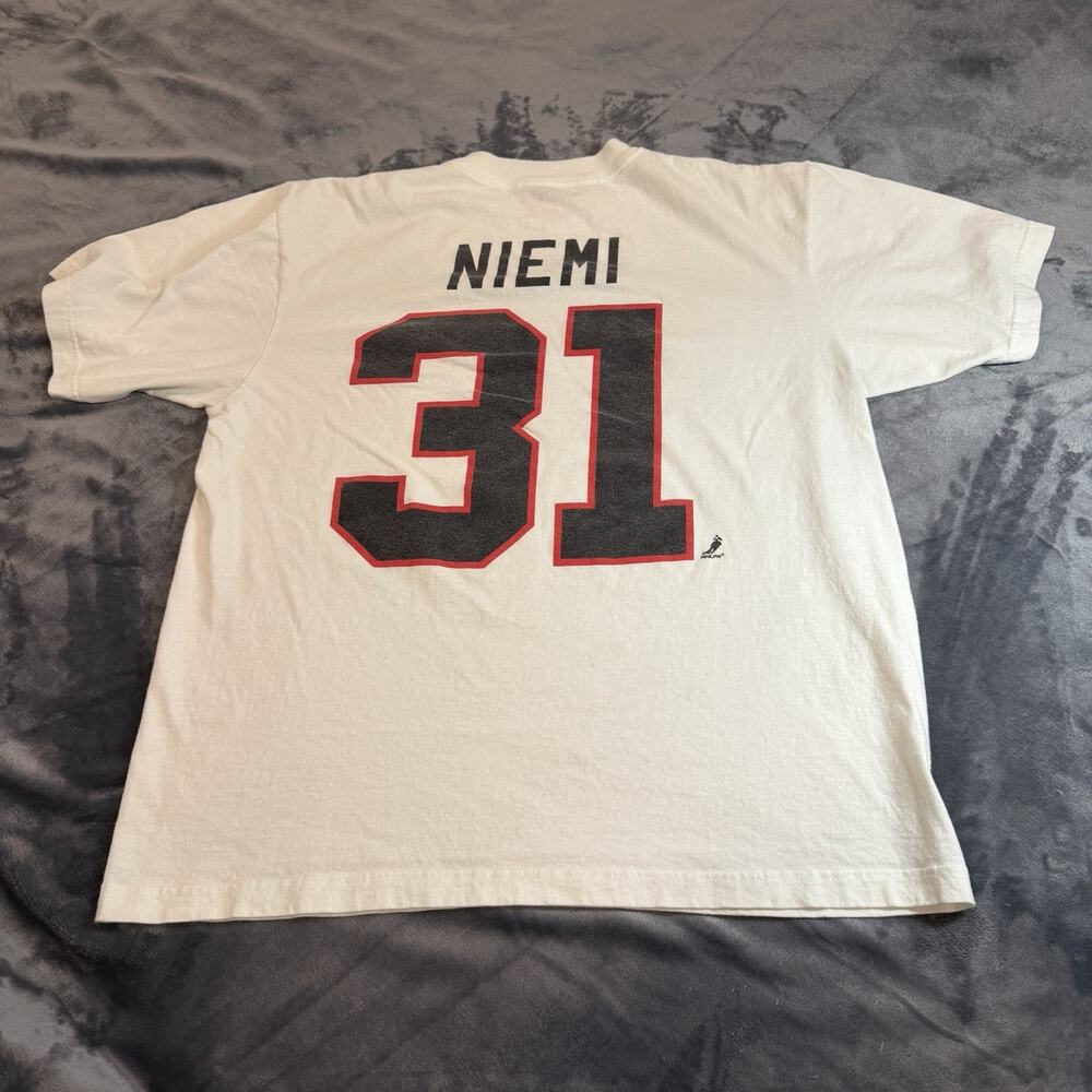 Vintage Reebok Chicago Blackhawks 2010 Stanley Cup Champions Shirt Niemi 31 Sz L